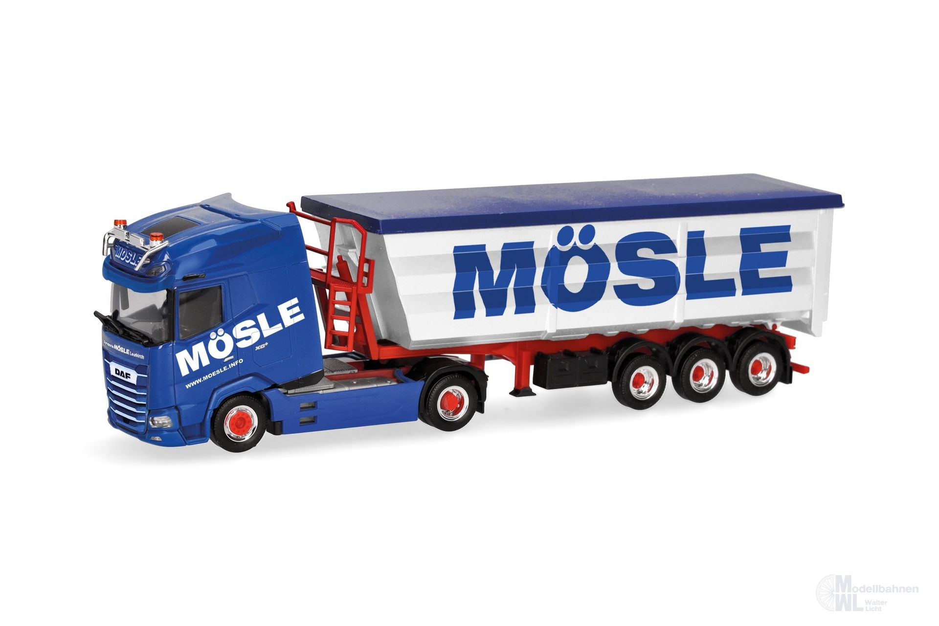 Herpa 320153 - DAF XG+ Stahlmulden-Sattelzug Mösle H0 1:87 Herpa 320153 - DAF XG+ Stahlmulden-Sattelzug Mösle H0 1:87