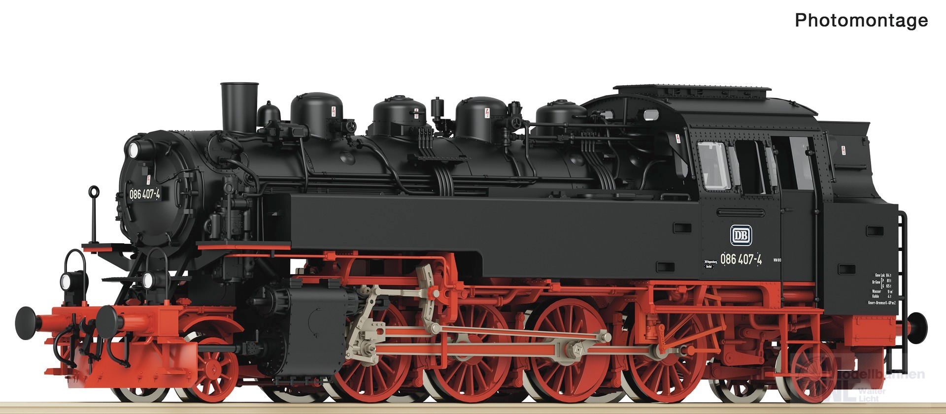 Roco 7100019 - Dampflok BR 086 407-4 DB Ep.IV H0/GL