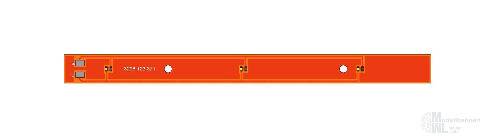 Bemo 6548118 - Innenbeleuchtung LED, AGZ Steuerwagen 3298 11x+18x H0m