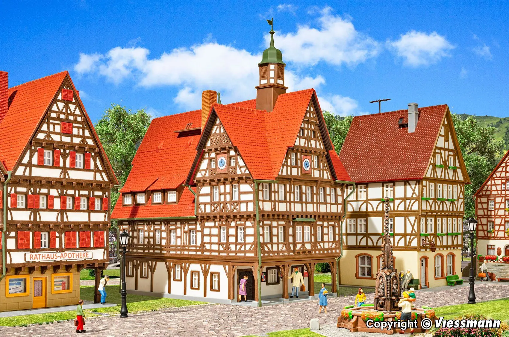 Kibri 38907 - Rathaus in Bad Urach H0 1:87