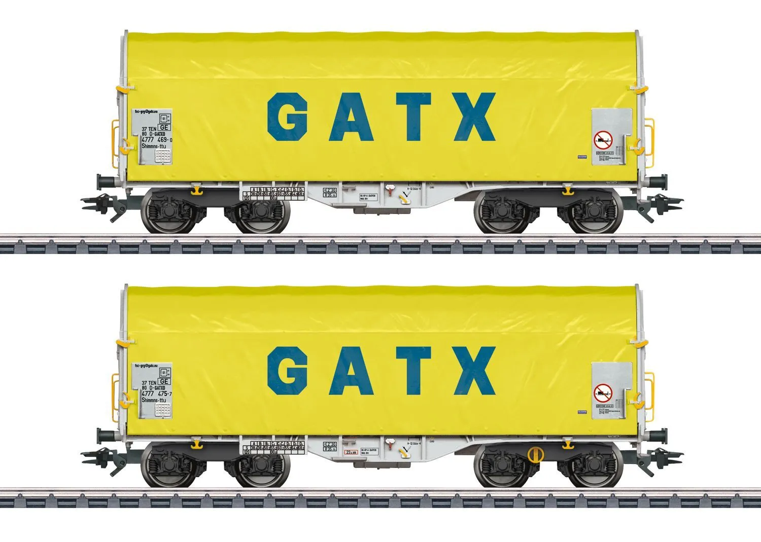 Märklin 47232 - Schiebeplanenwagen Set GATX Ep.VI 2.tlg. H0/WS