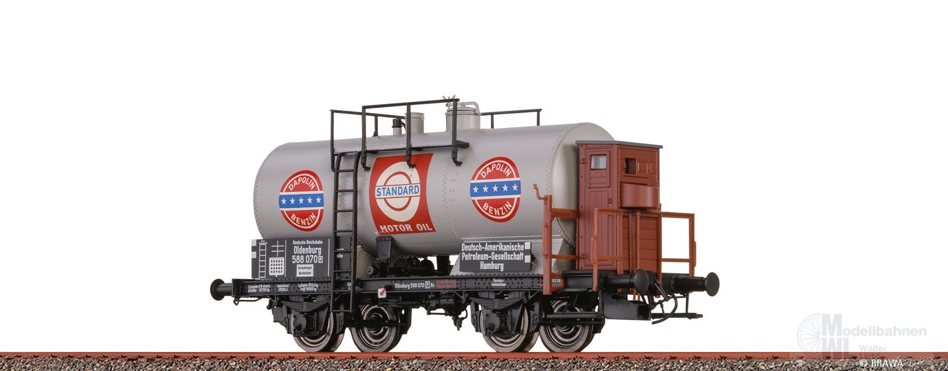 Brawa 50861 - Kesselwagen DRG Ep.II Dapolin H0/GL Brawa 50861 - Kesselwagen DRG Ep.II Dapolin H0/GL
