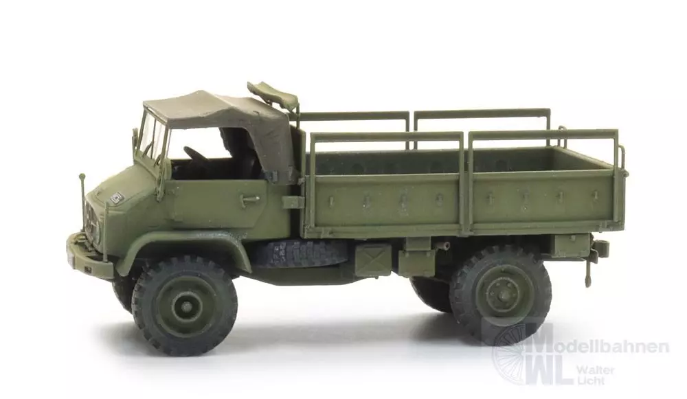 ARTITEC b.v. 6870780 - FR Unimog 404s bakwagen open groen H0 1:87 Fertigmodell