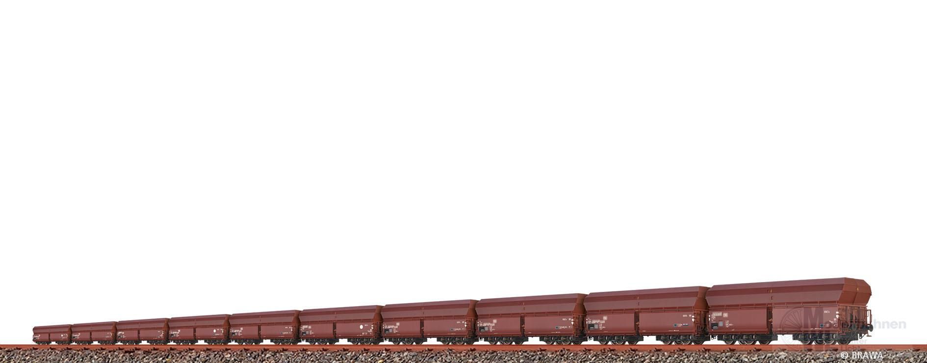 Brawa 50841 - Schüttgutwagen Set DB Ep.IV 10 tlg. H0/GL Brawa 50841 - Schüttgutwagen Set DB Ep.IV 10 tlg. H0/GL