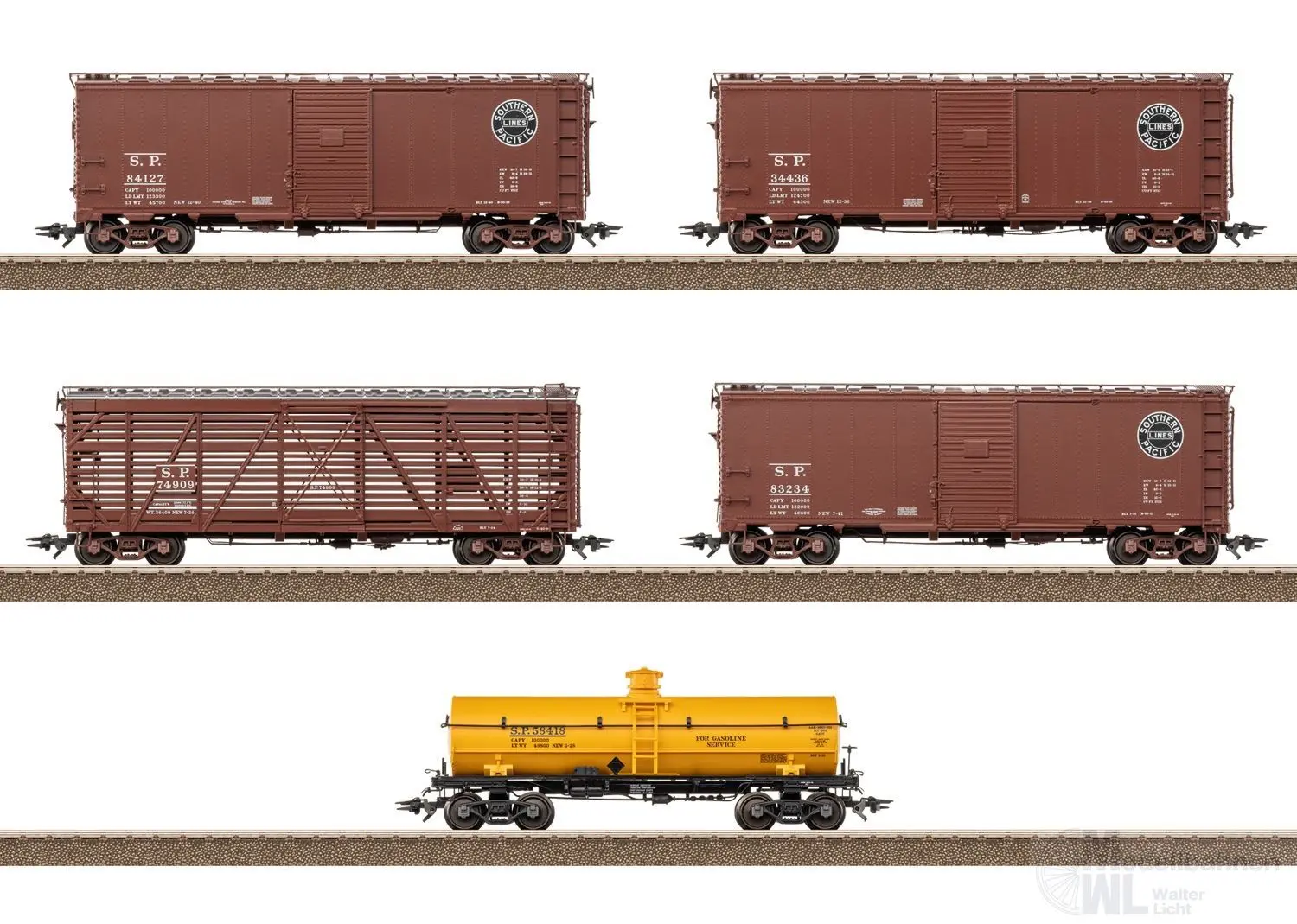 Trix 24915 - Güterwagen Set US 5-Wagen H0/GL