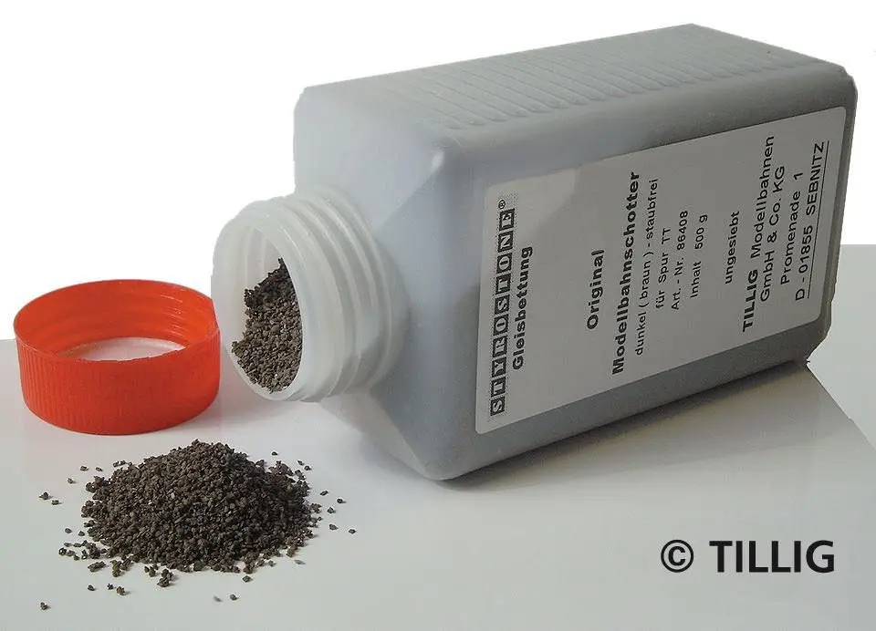 Tillig 86606 - Schotter dunkel 500 g