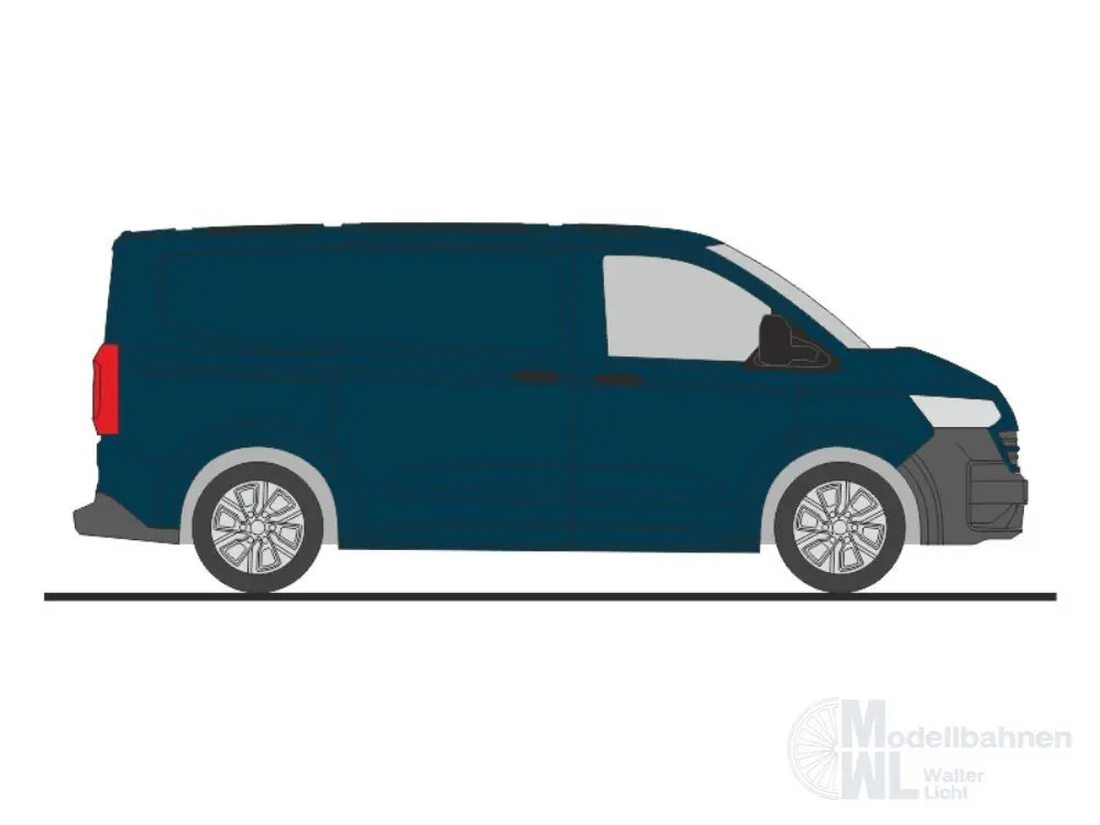 Rietze 11724 - Volkswagen e-Transporter T7 Kasten KR FD dark indigo blue H0 1:87