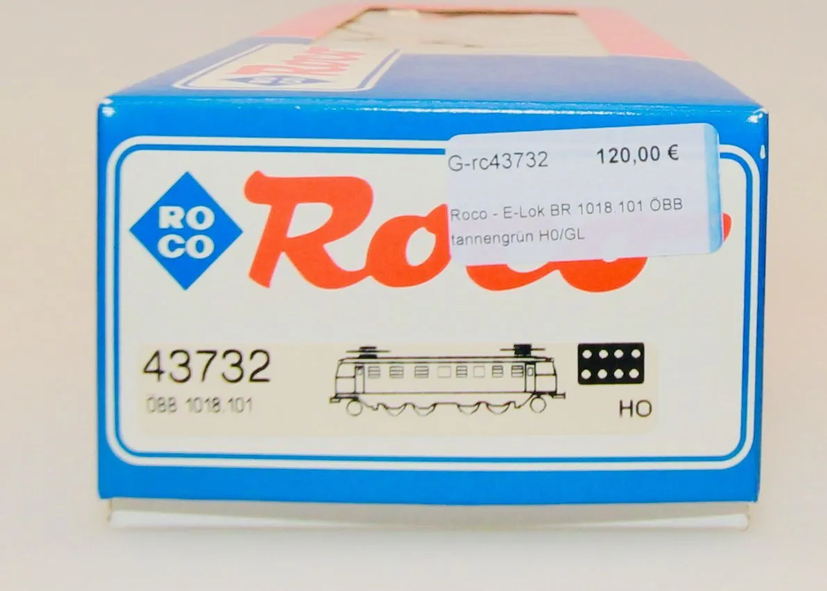 Roco 43732 - Roco - E-Lok BR 1018.101 ÖBB tannengrün H0/GL