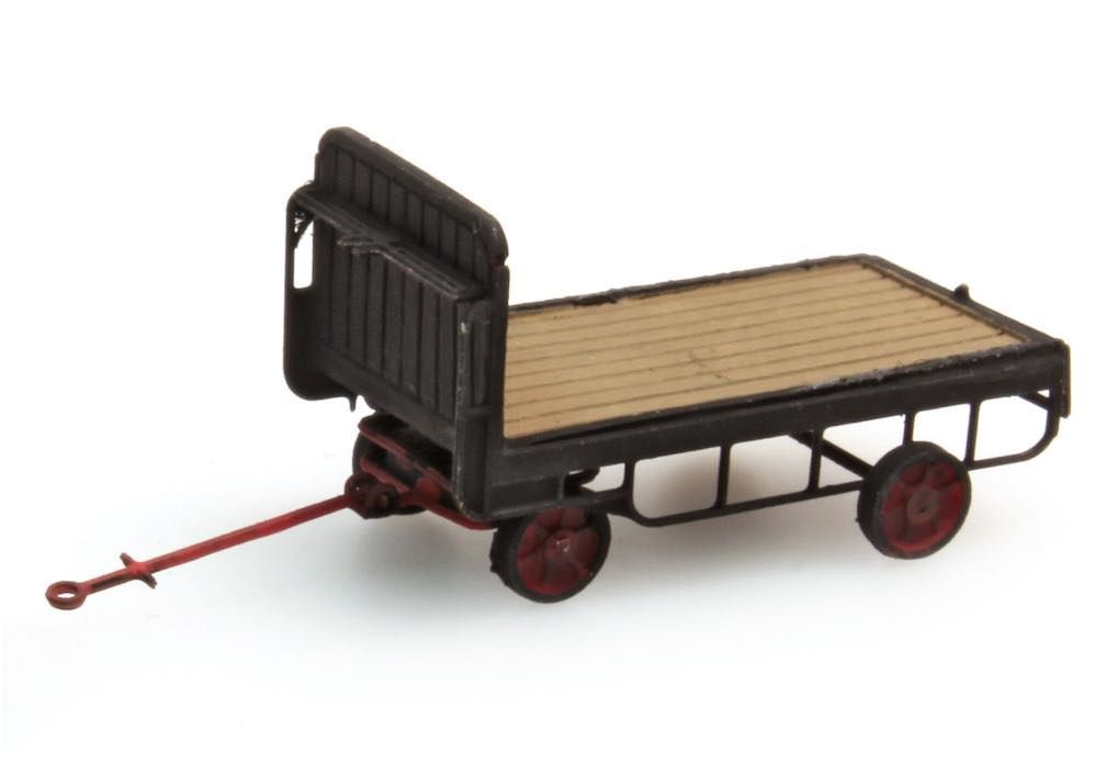 ARTITEC b.v. 387.32-BK - Anhänger Bahnsteigkarre schwarz H0 1:87