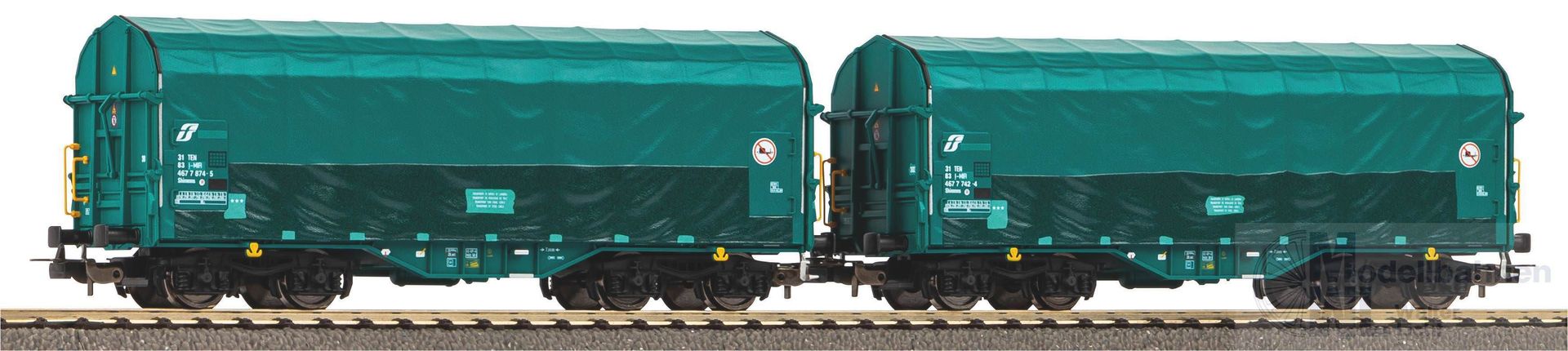 Piko 58288 - Schiebeplanenwagen Set FS Ep.VI 2.tlg. H0/GL