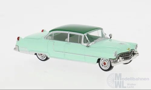 Brekina 18353 - Cadillac Fleetwood 1955 zweifarbig grün H0 1:87