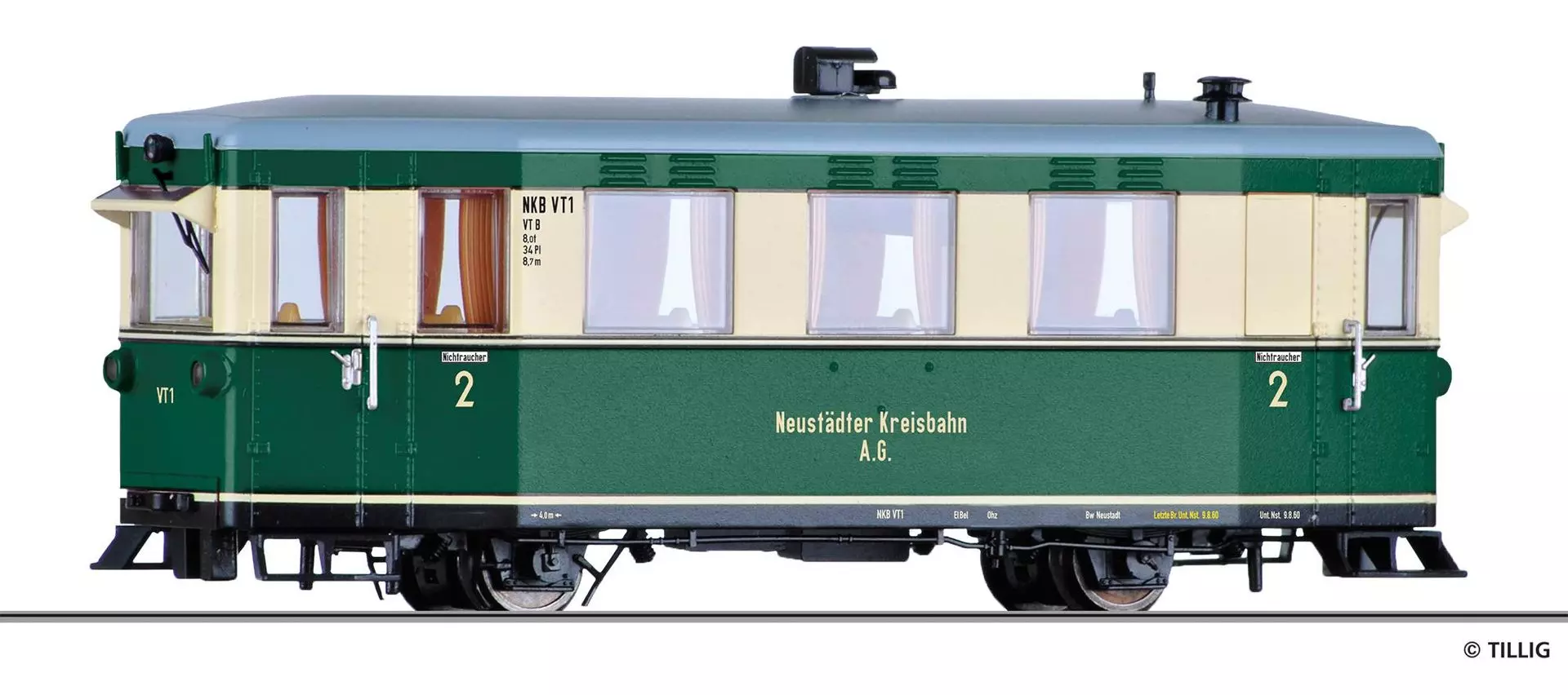 Tillig 02946 - Triebwagen VT1 NKB Ep.III H0m