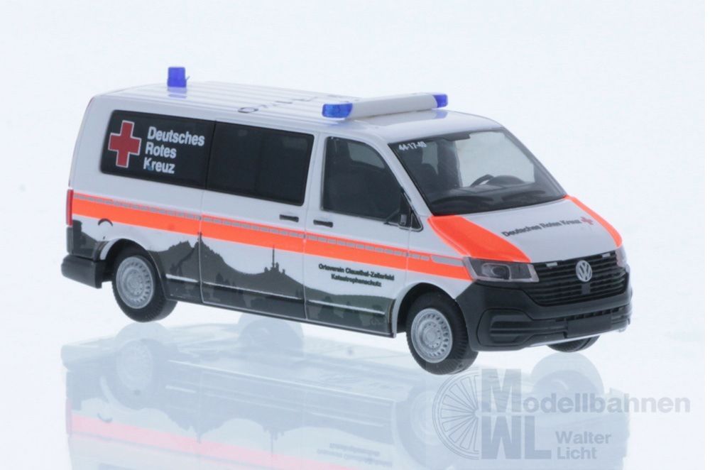 Rietze 53897 - Volkswagen T6.1 DRK Clausthal-Zellerfeld - Katastrophenschutz H0 1:87 Rietze 53897 - Volkswagen T6.1 DRK Clausthal-Zellerfeld - Katastrophenschutz H0 1:87