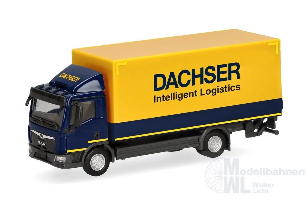 Herpa 322119 - MAN TGL Koffer-LKW mit Ladebordwand Dachser H0 1:87