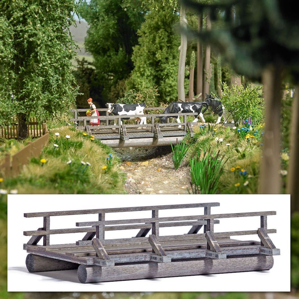 Busch 1850 - Holzbrücke H0 H0 1:87 Busch 1850 - Holzbrücke H0 H0 1:87