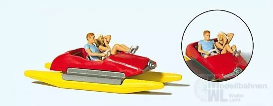 Preiser 10684 - Paar im Tretboot H0 1:87