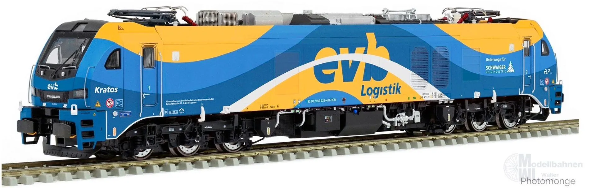 Sudexpress S1592299 - Zweikraftlok BR 159 229-4 EuroDual EVB Ep.VI Kratos H0/WS Digital