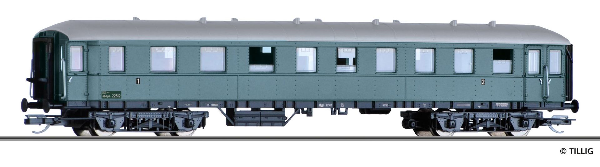 Tillig 13358 - Personenwagen ÖBB Ep.III 1./2.Kl. AB4ipüh TT 1:120
