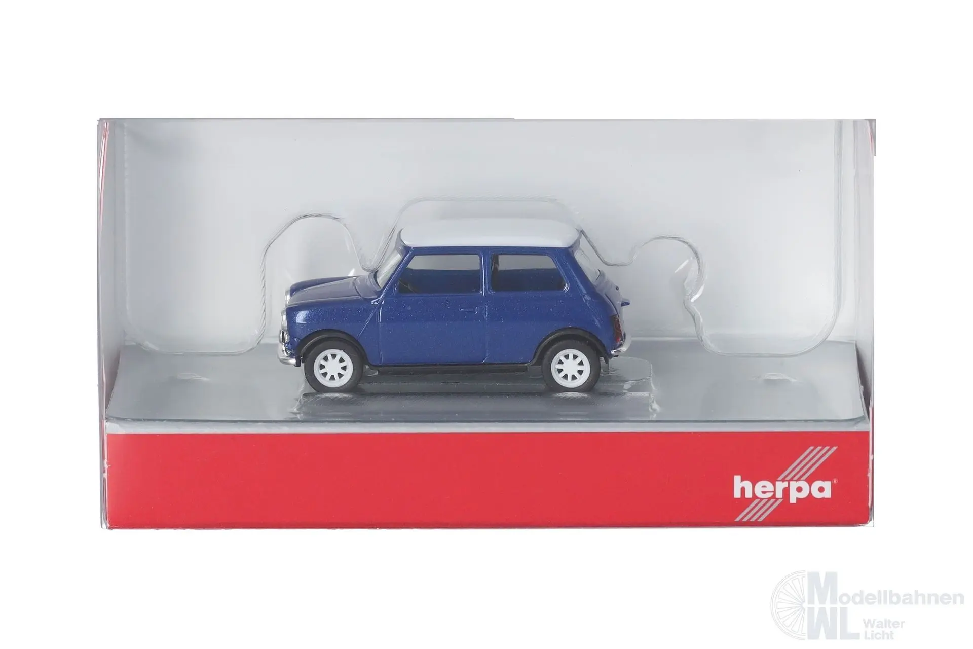 Herpa 431149-002 - Mini Cooper Rechtslenker thaiti blau H0 1:87