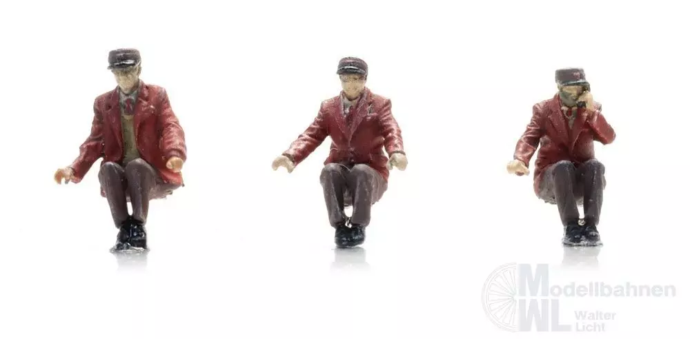 ARTITEC b.v. 5870127 - Niederländische Eisenbahnen-Lokführer (3x) Fertigmodell H0 1:87