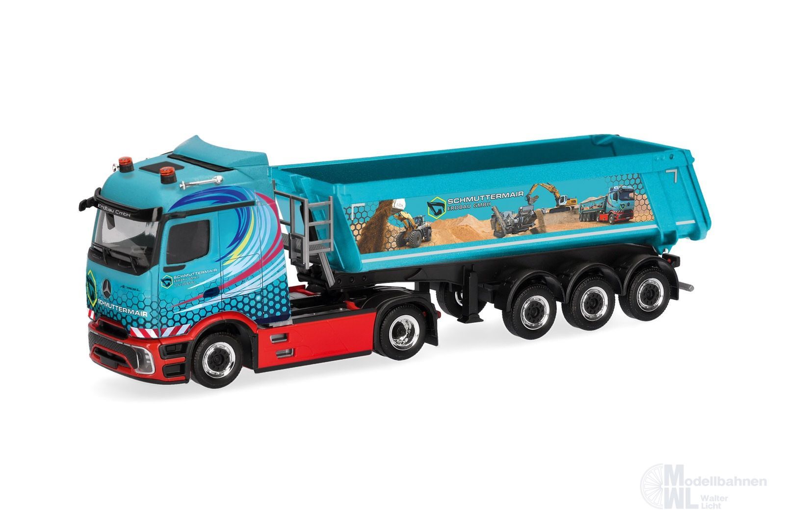Herpa 322249 - Mercedes-Benz Actros L ProCab Kipp-Sattelzug H0 1:87