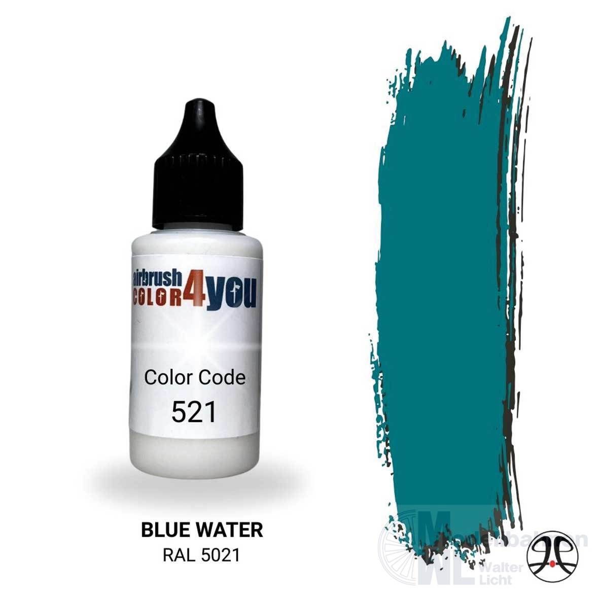 Busch 961000521 - Acrylfarbe Wasserblau RAL5021 30ml