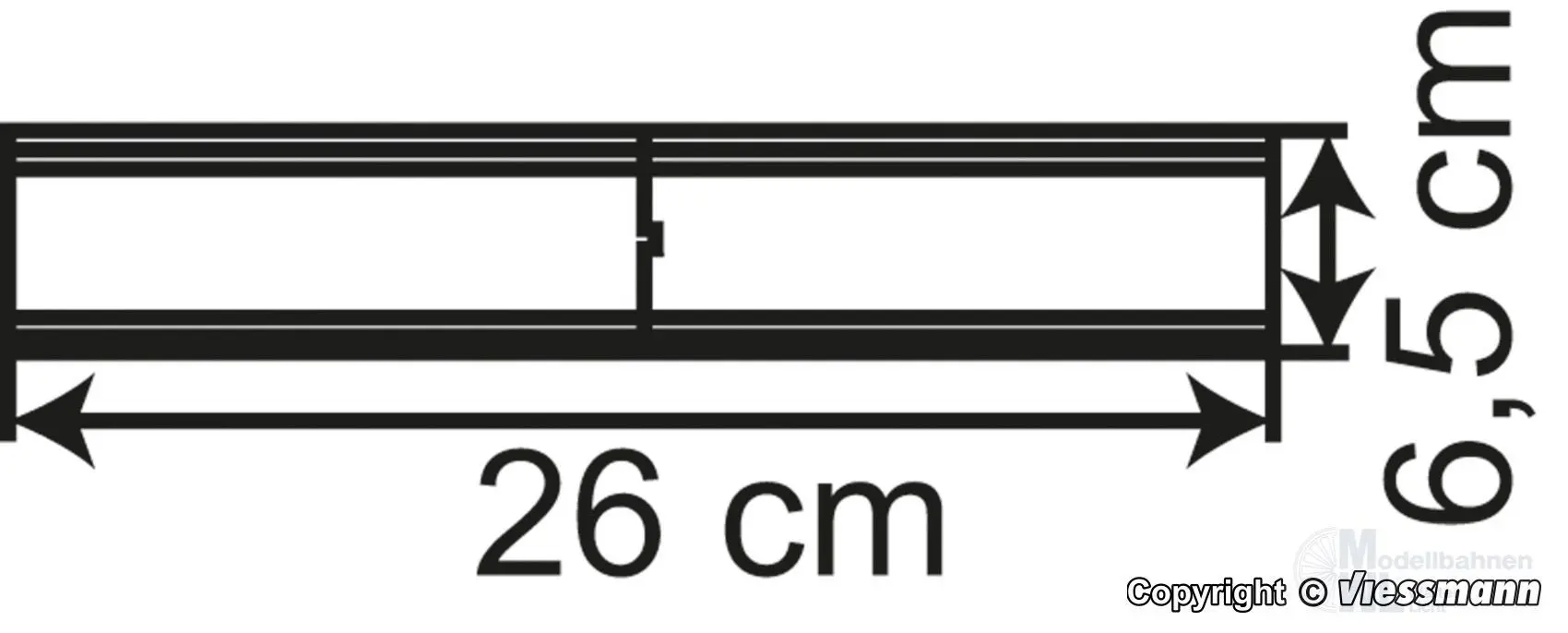 Vollmer 42548 - Stahlbogenbrücke Schlossbach gerade H0 1:87