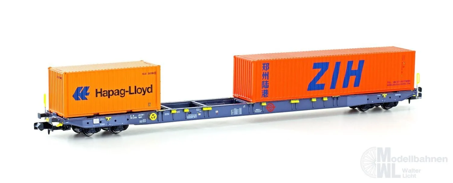 Hobbytrain 23104 - Containertragwagen Ermewa Ep.VI Sggnss'80 N 1:160
