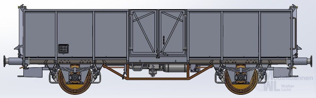 Exact Train 23996 - Güterwagen offen BLS Ep.III UIC2 L7 H0/GL