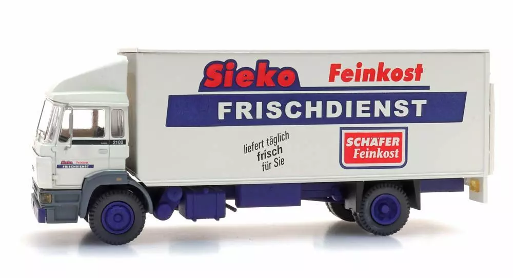 ARTITEC b.v. 487.053.04 - DAF Kipp-Fahrerhaus Koffer-Lkw Sieko Frischdienst H0 1:87