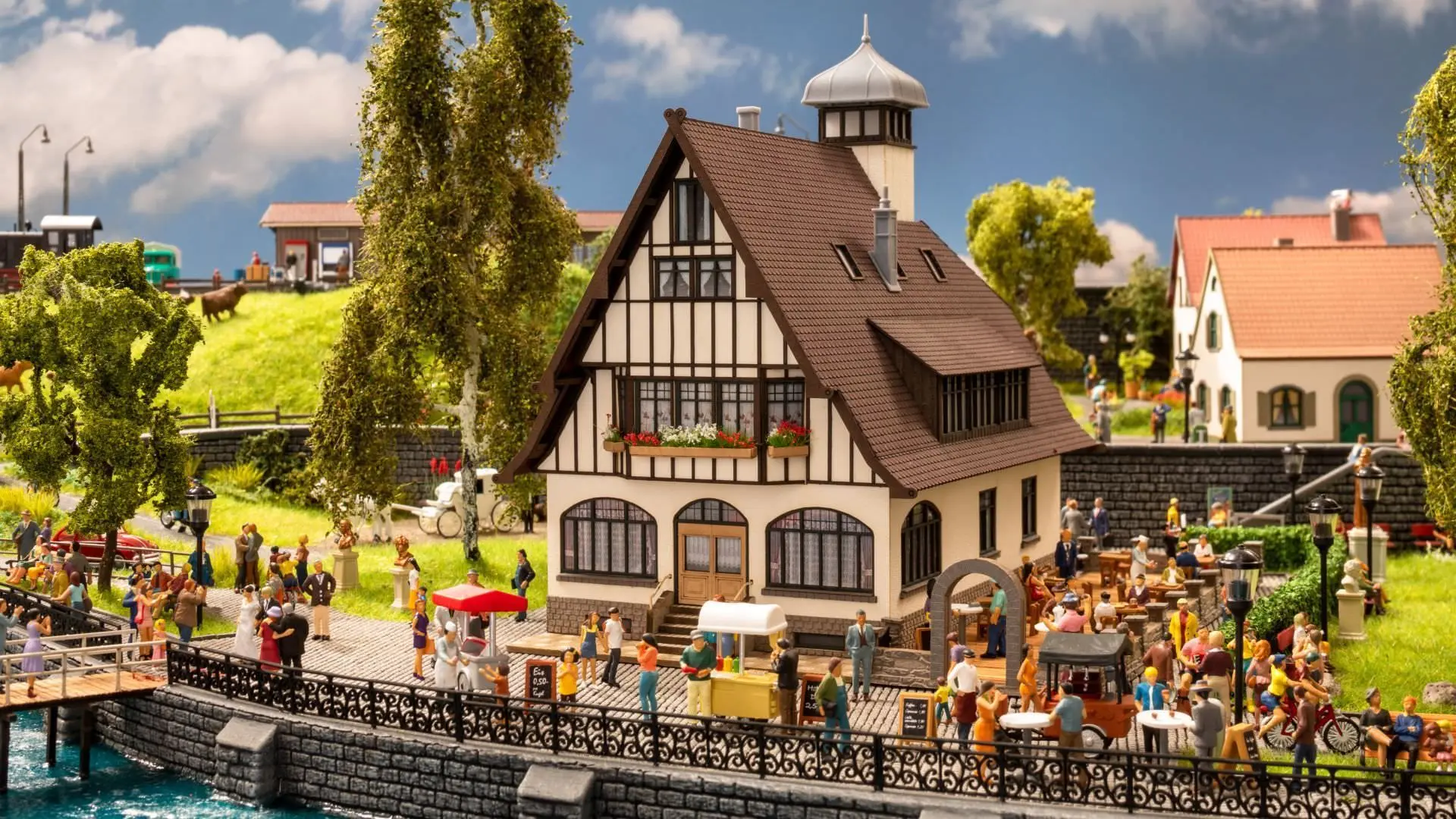 Noch 66401 - Wirtshaus mit Biergarten H0 1:87