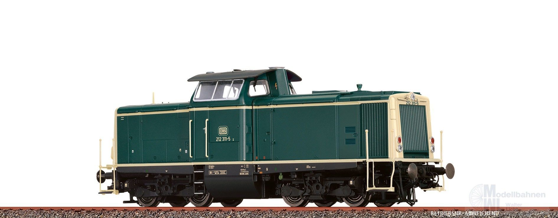 Brawa 70026 - Diesellok BR 212 DB Ep.IV ozeanblau/beige H0/GL Digital Sound