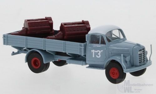 Brekina 94306 - Borgward B 4500 Pritsche mit Ladegut 1951 blaugraue Spedition 1:87 Brekina 94306 - Borgward B 4500 Pritsche mit Ladegut 1951 blaugraue Spedition 1:87