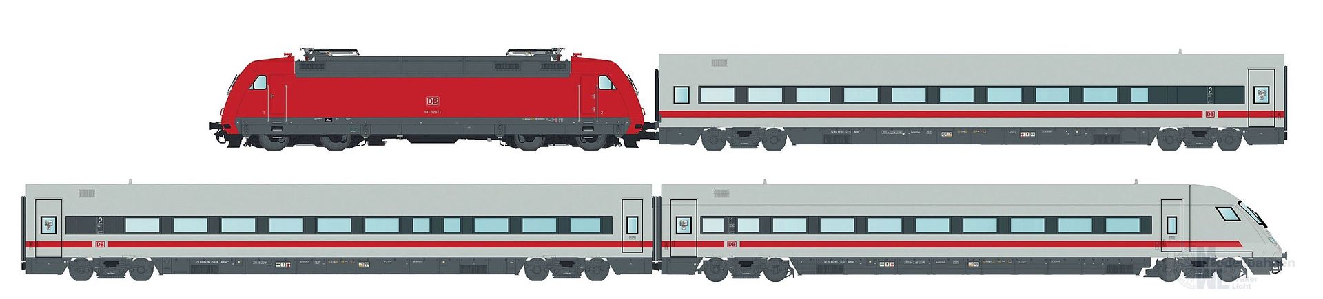 LS Models MW2406AC - Zugset BR 101 und 3 Wagen Ep.VI ex. Metropolitan 4.tlg. H0/WS