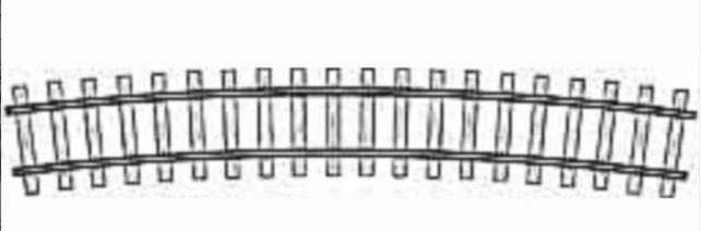 Bemo 4294567 - Gleis gebogen CODE 70 R 520 mm 15° VPE 12 Stück H0m