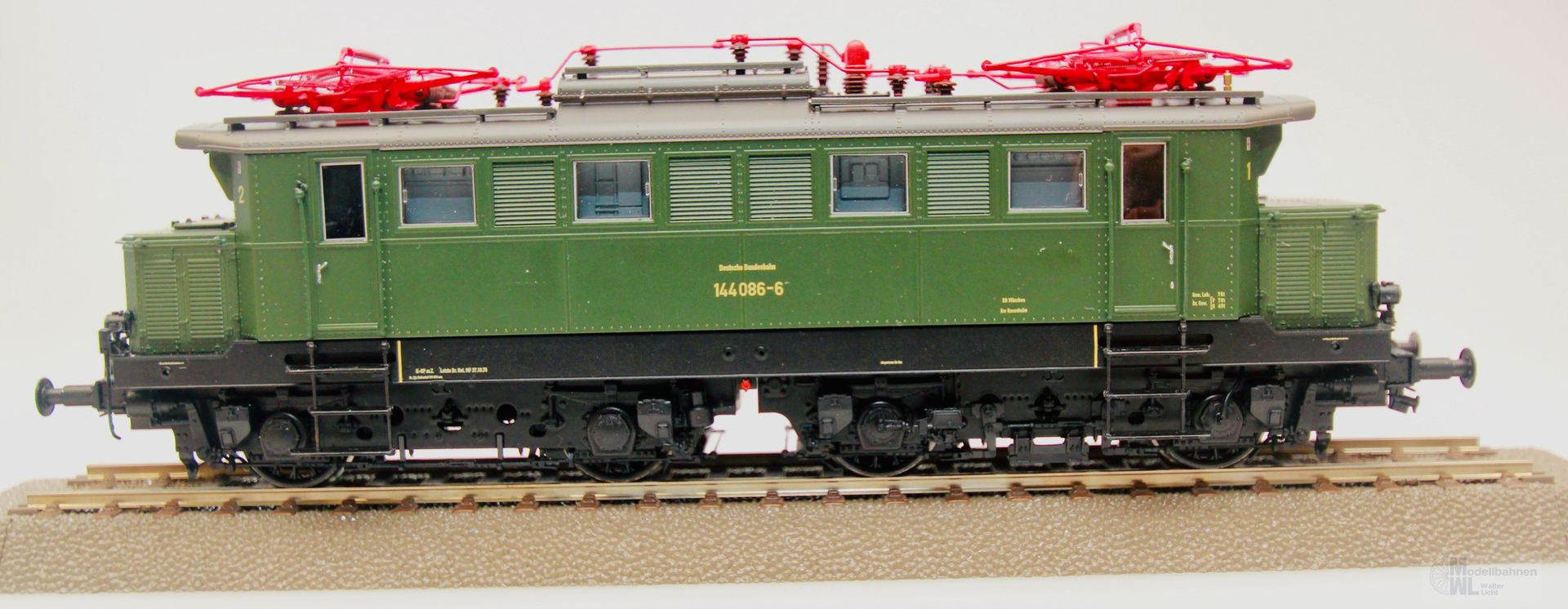 Brawa 43452 - BRAWA - E-Lok BR 144 086-6 DB Ep.IV grün H0/GL Sound