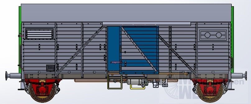 Exact Train 23780 - Güterwagen gedeckt JZ Ep.III Bremen H0/GL