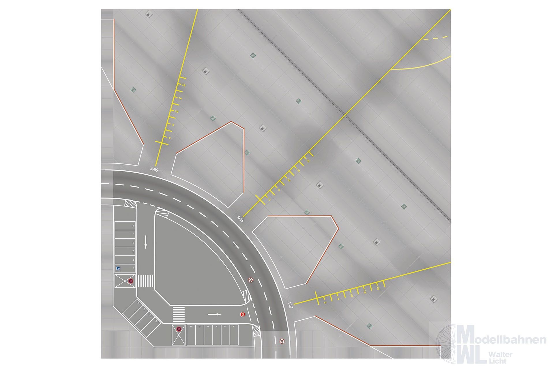 Herpa 558969-001 - Apron / Tower Plates 1:200 Herpa 558969-001 - Apron / Tower Plates 1:200