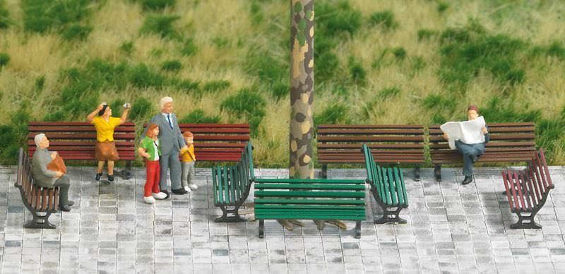 Busch 1149 - Parkbänke H0 1:87