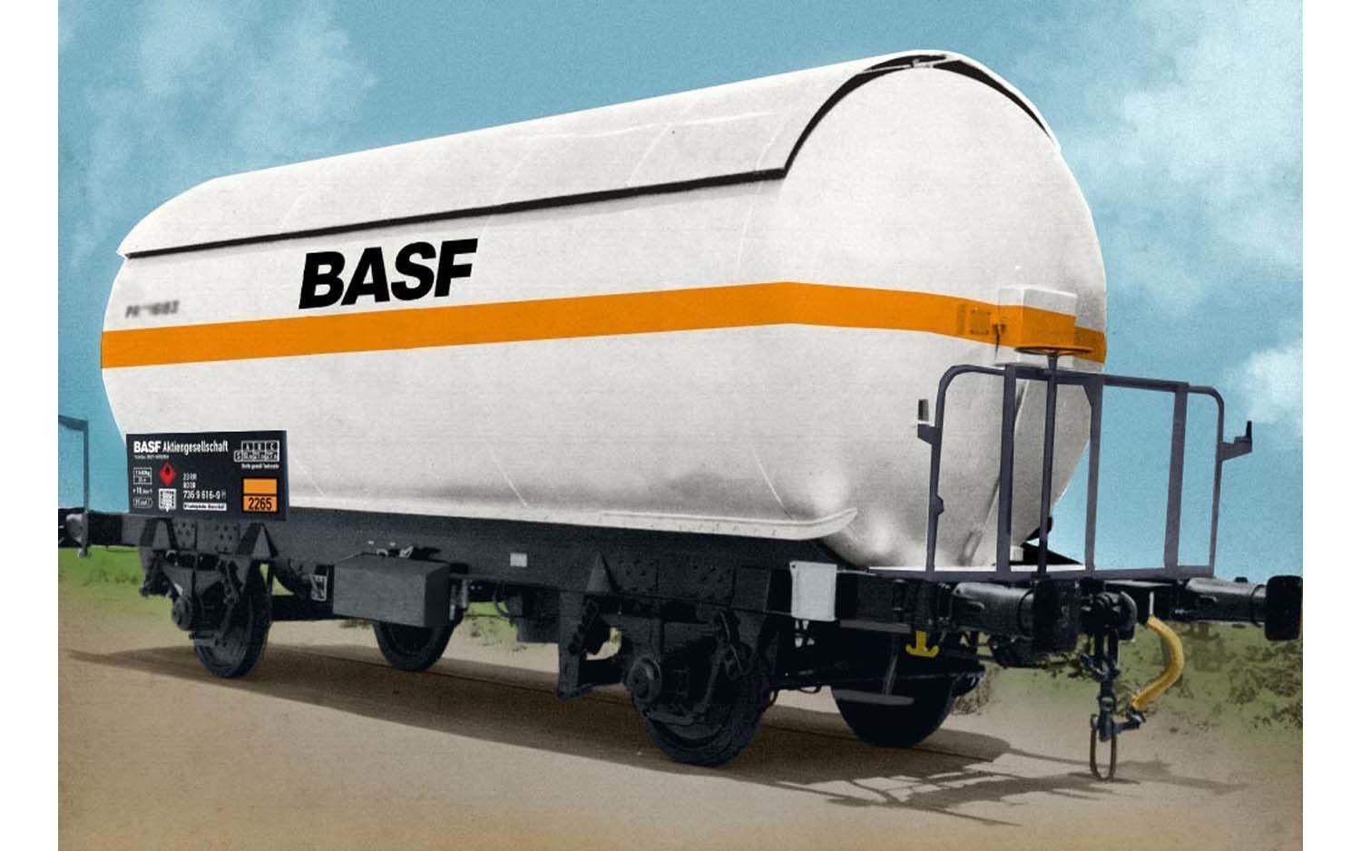 Arnold 6476 - Gaskesselwagen Set BASF Ep.IV 2.tlg. N 1:160