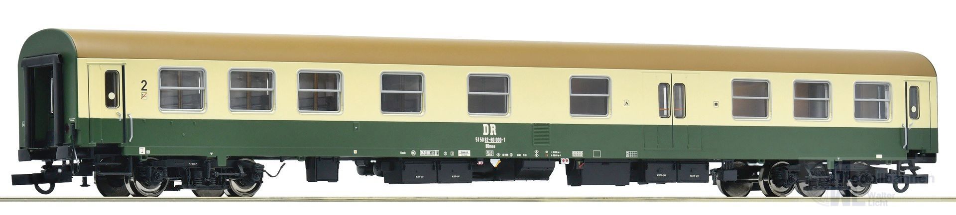 Roco 6200118 - Schnellzugwagen DR Ep.IV 2.Kl./Gepäck H0/GL