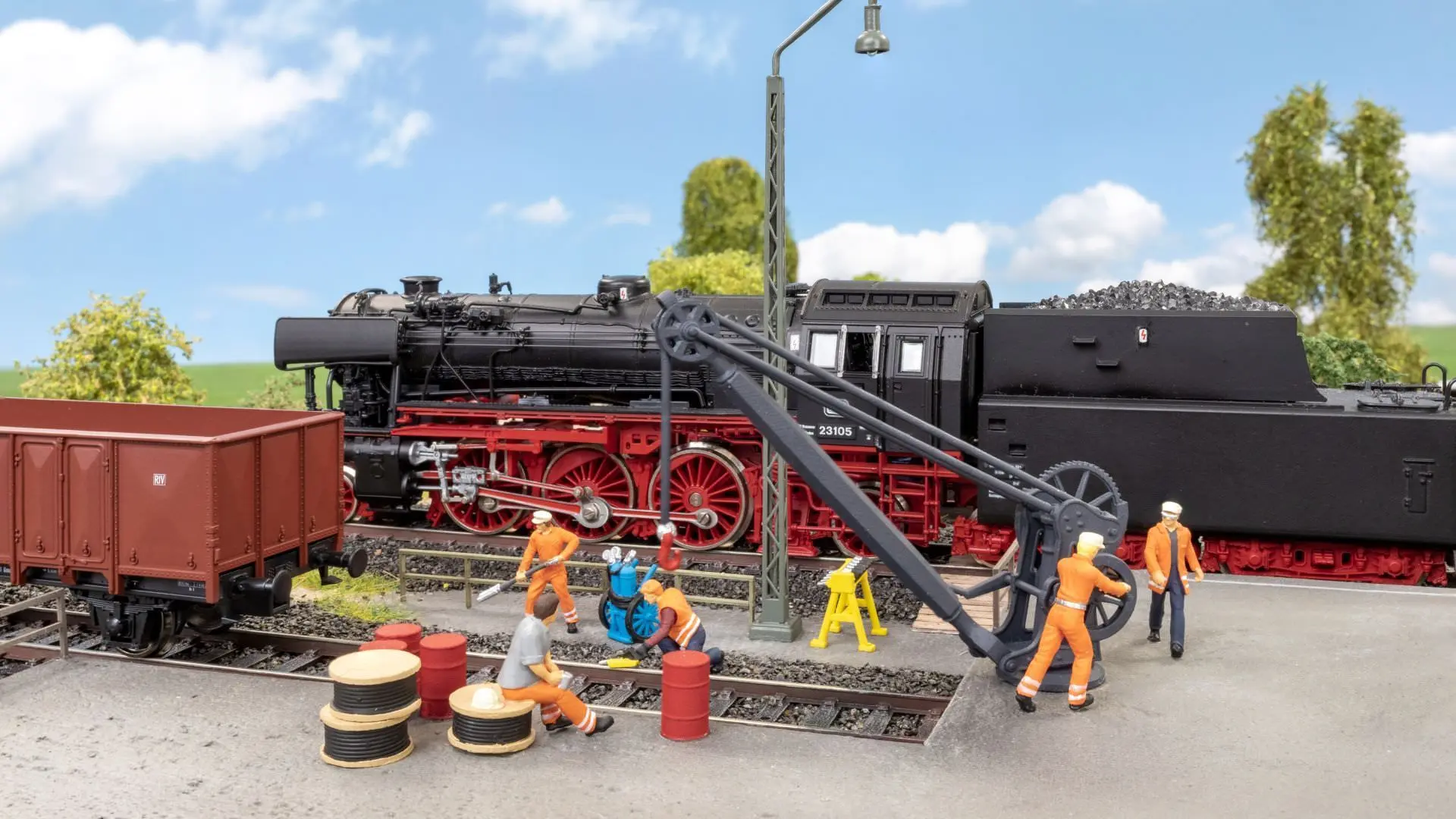 Noch 16270 - Figuren-Themenwelt Bahnbetriebswerk H0 1:87