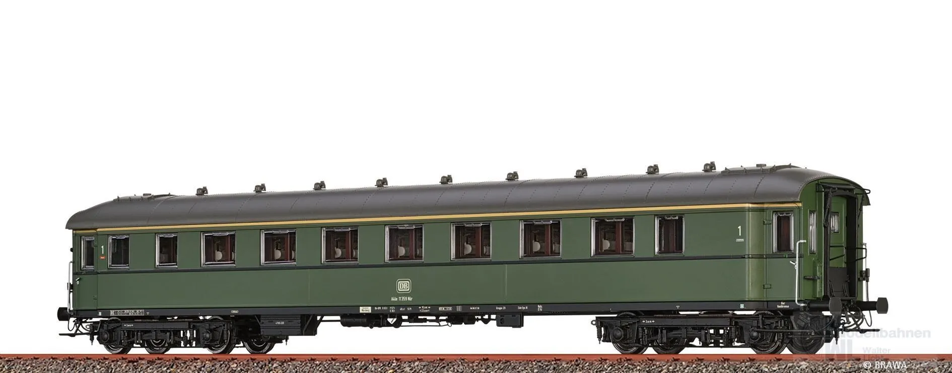 Brawa 46424 - Schnellzugwagen DB Ep.III/IV 1.Kl. H0/GL