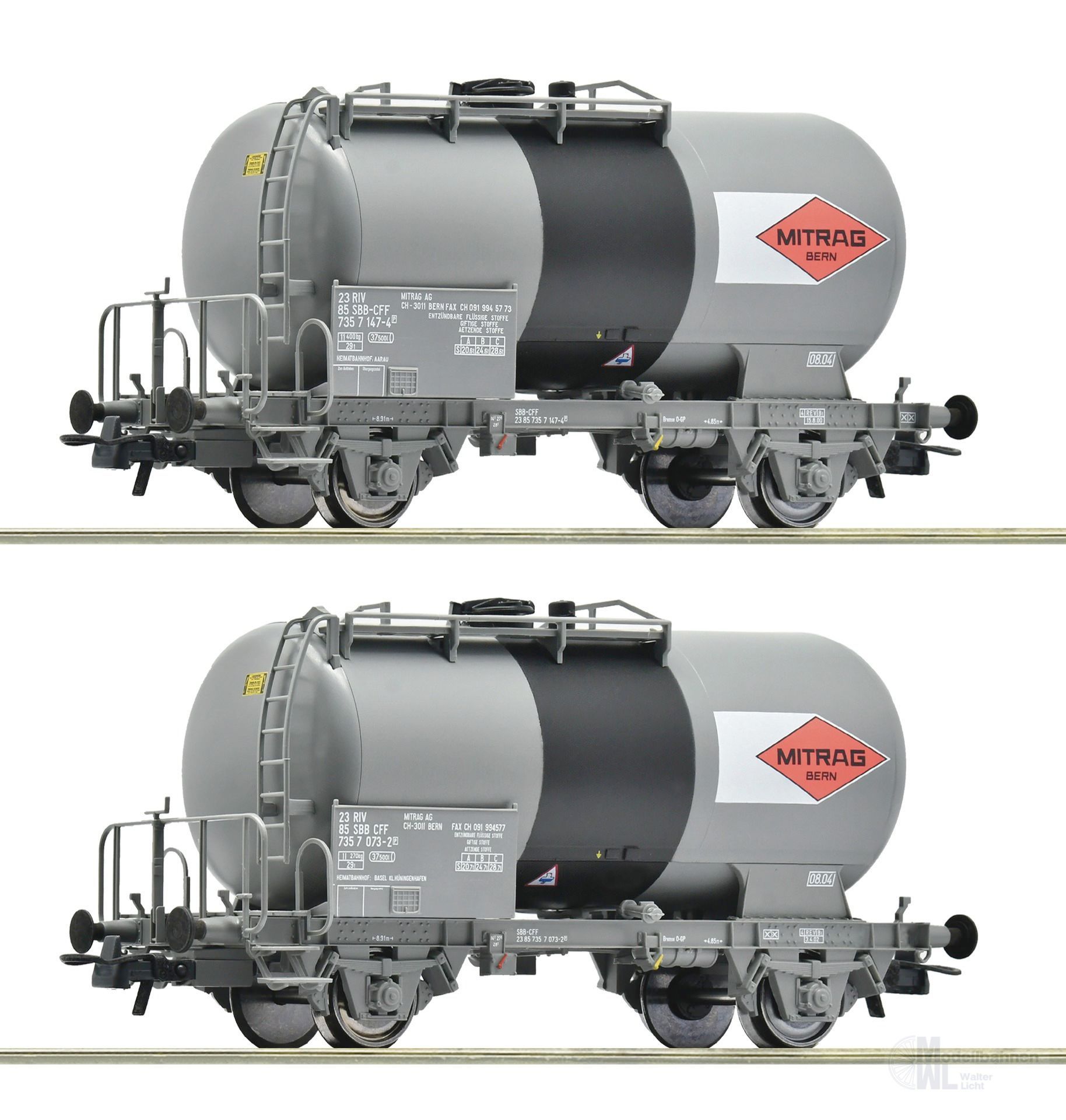 Roco 6600196 - Kesselwagen Set SBB Ep.V 2.tlg. H0/GL