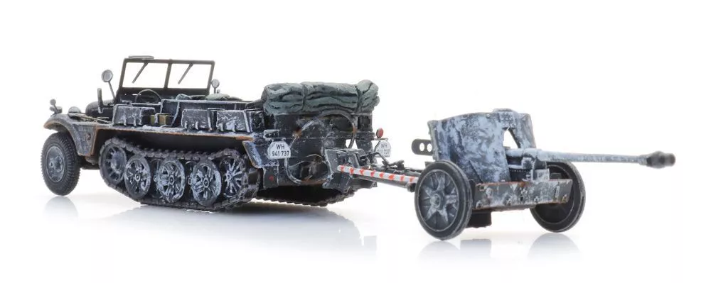 ARTITEC b.v. 6870489 - WM Sd.Kfz. 10 + PAK 38 Winter H0 1:87