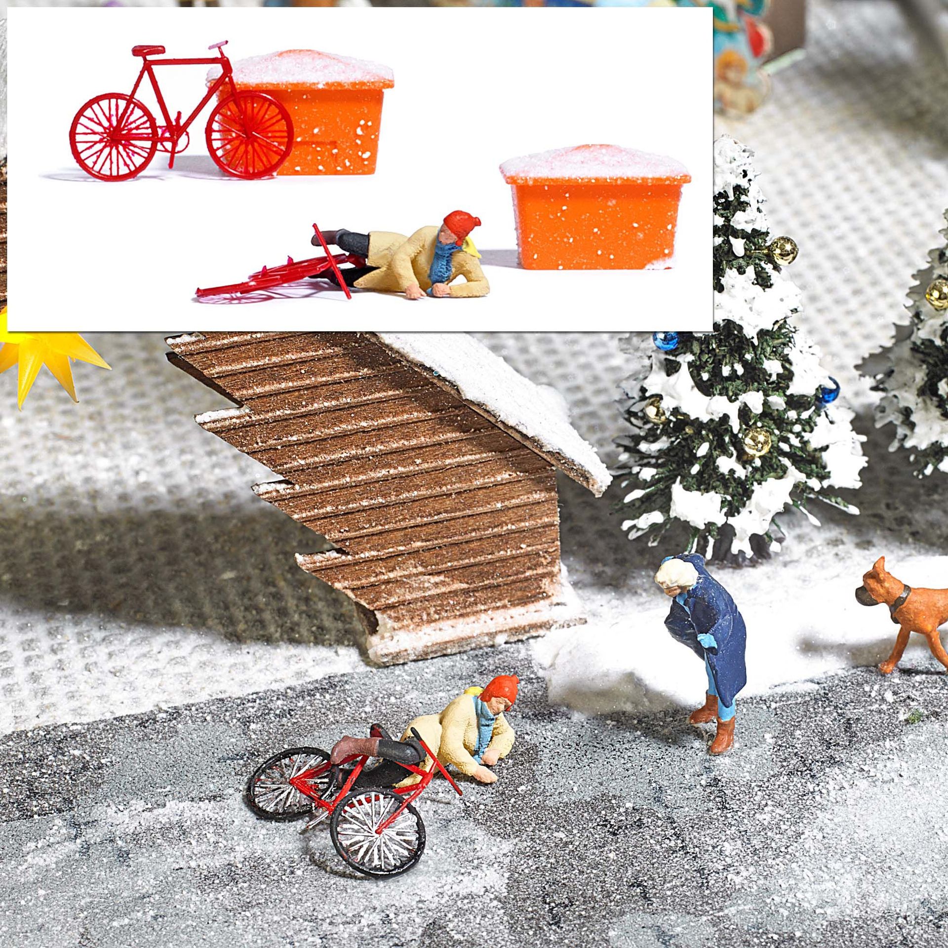 Busch 7856 - A-Set: Ausgerutscht H0 1:87