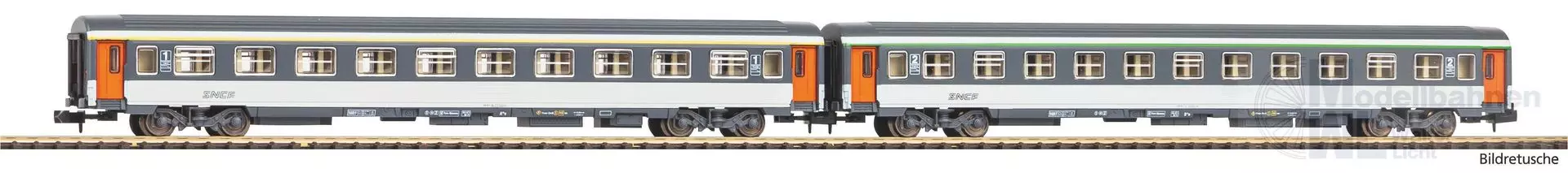 Piko 94505 - Abteilwagen Set SNCF Ep.IV/V 1.Kl./2.Kl. N 1:160