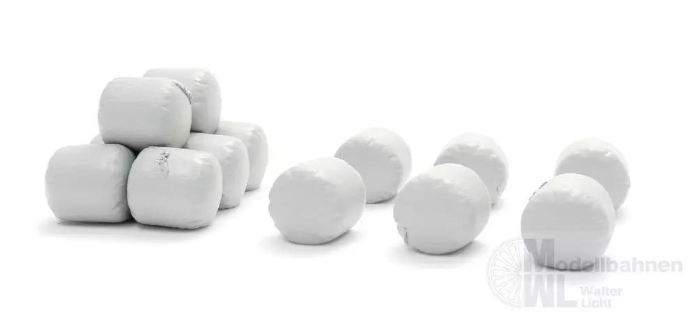 ARTITEC b.v. 387.656 - Siloballen Weiß Fertigmodell H0 1:87