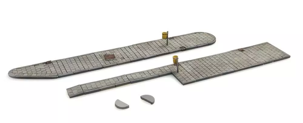 ARTITEC b.v. 10379 - Bussteig Satz (modular) BAUSATZ H0 1:87