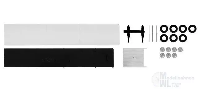 Herpa 084420 - Gardinenplanen-Auflieger, weiß Inhalt: 2 Stück TT 1:120